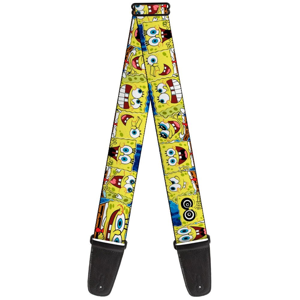 Buy Buckle Down Guitar Strap - Sponge Bob Expressions - BD-WSQ010 at Guitar Crazy