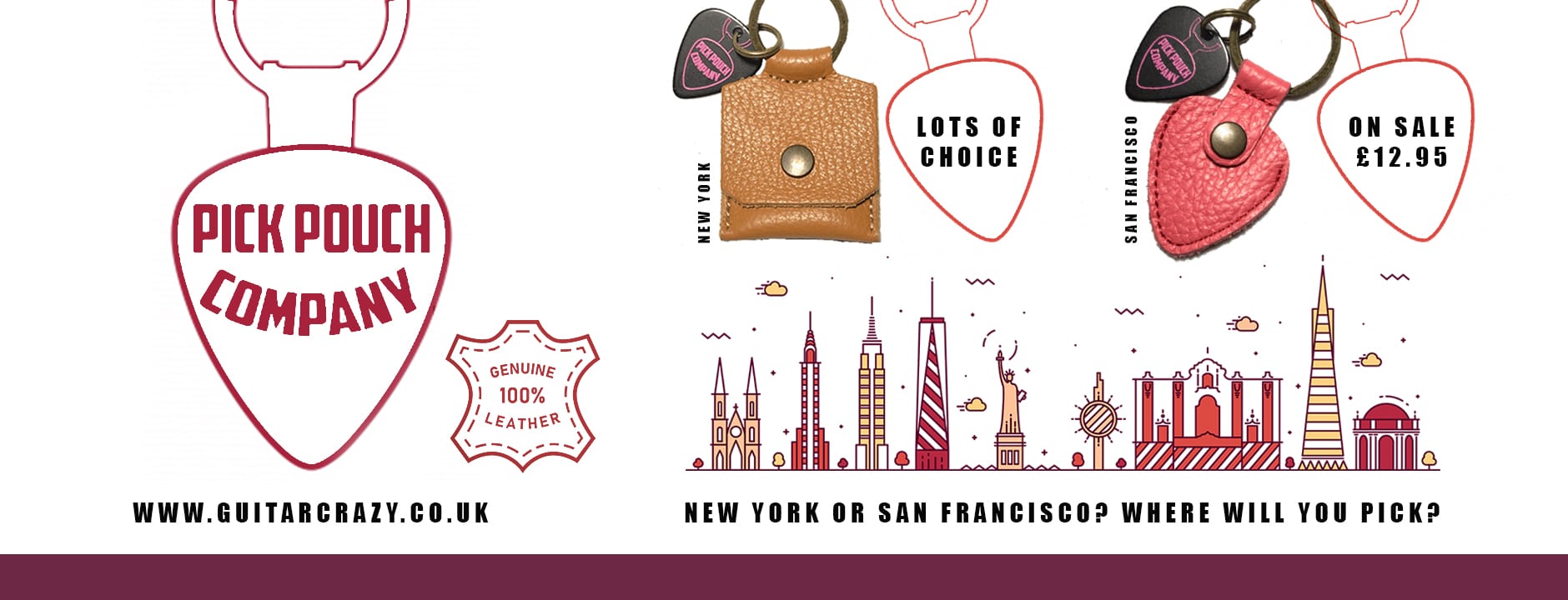 Pick Pouch Company Guitar Pick Holder at Guitar Crazy