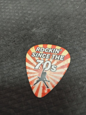 Buy Rockin' Since the 70's Guitar Plectrum at Guitar Crazy