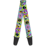 Buy Buckle Down Guitar Strap - Funky Alien Flowers - BD-W33247 at Guitar Crazy