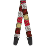 Buy Buckle Down Guitar Strap - Game of Thrones - 4 House Sigil Symbol at Guitar Crazy