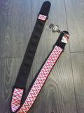 Buy Leathergraft Guitar Strap - Zig Zag Red at Guitar Crazy
