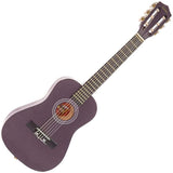 Encore 1/2 Size Metallic Purple Kids Starter Nylon Strung Guitar Pack