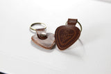 Buy Chicken Picks Wooden Gift Box with 3 Guitar Picks and Hand made Leather Pick Pouch at Guitar Crazy