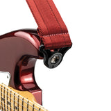 Buy D'Addario Auto Lock Guitar Strap, Blood Red at Guitar Crazy