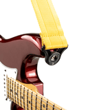 Buy D'Addario Auto Lock Guitar Strap, Mellow Yellow at Guitar Crazy