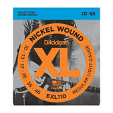 D'Addario EXL110 XL Nickel Wound Electric Guitar Strings 10-46