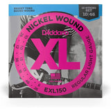 D'Addario EXL150 XL Nickel Wound 12 String Electric Guitar Strings 10-46