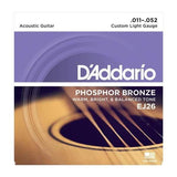 D'Addario EJ26 80/20 Phosphor BronzeAcoustic Guitar Strings 11-52