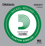 D`Addario NW017 Nickel Wound Electric Guitar Single String