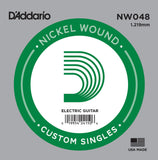 Buy D`Addario NW048 Nickel Wound Electric Guitar Single String at Guitar Crazy