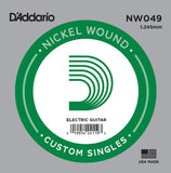 Buy D`Addario NW049 Nickel Wound Electric Guitar Single String at Guitar Crazy
