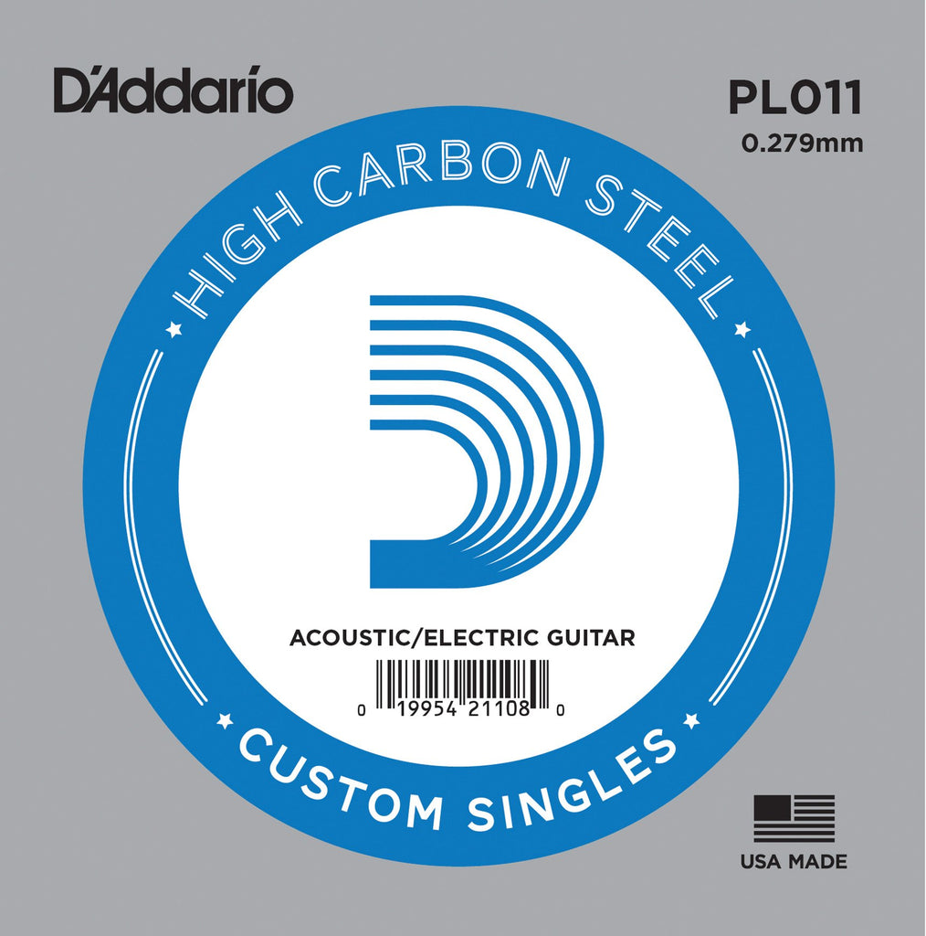 Buy D`Addario PL011 Plain Steel Electric Guitar Single String at Guitar Crazy