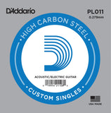 Buy D`Addario PL011 Plain Steel Electric Guitar Single String at Guitar Crazy