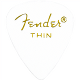Buy Fender 351 Classic Thin White Pick Pack (12) at Guitar Crazy