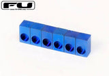 Buy FU Tone Titanium Saddle Insert Block Set (6) – BLUE at Guitar Crazy