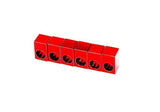 Buy FU Tone Titanium Saddle Insert Block Set (6) – RED at Guitar Crazy