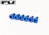 FU Tone Titanium Saddle Mounting Screw Set (6)BLUE