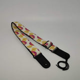 70`s Plants Ukulele Strap -With Free Strap Button