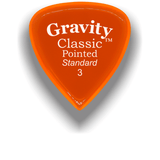 Gravity Guitar Pick Classic Pointed Standard 3mm Polished