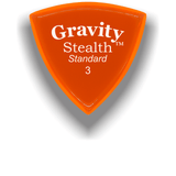 Gravity Guitar Pick Classic Stealth Standard 3mm Polished