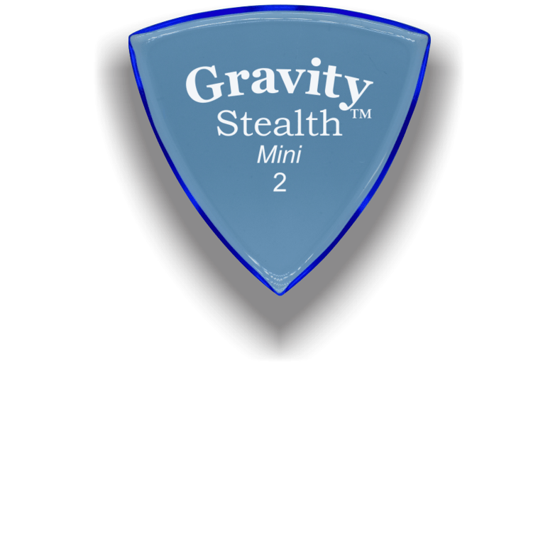 Gravity Guitar Pick Stealth Standard 2mm Polished