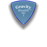 Gravity Guitar Pick Stealth Standard 2mm Polished