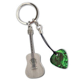 Grover Allman Acoustic Guitar Shaped Keyring #3 With Pick