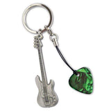 Grover Allman Bass Guitar Shaped Keyring #4 With Pick