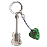 Grover Allman Guitar Shaped Keyring #7 With Pick