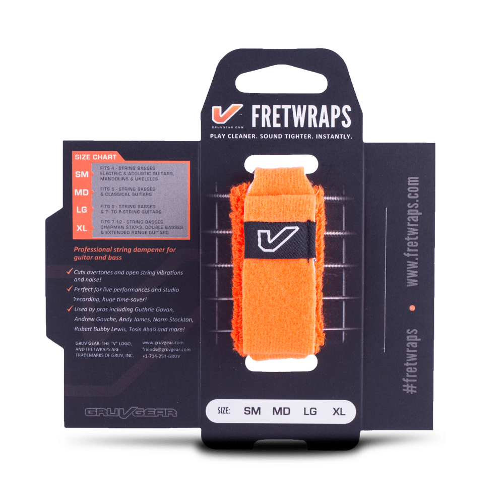 Gruv Gear Fret Wrap Size SM In Orange