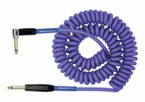 Buy Kirlin Premium 30ft Straight To Angled Purple Coil Guitar Cable at Guitar Crazy