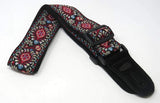 Buy Leathergraft Jacquard Guitar Strap Red and Blue at Guitar Crazy