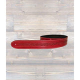 Leathergraft Celtic Embossed Red Guitar Strap