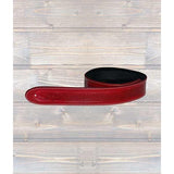 Leathergraft Texas Embossed Red Guitar Strap