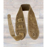 Leathergraft The Comfy Beige Suede Guitar Strap