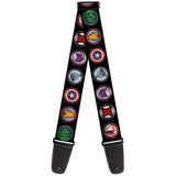 Marvel Avengers Logo Guitar Strap by Buckle Down