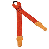 OrtegaCasual Series -Orange Cotton Guitar Strap