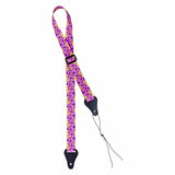 Ortega Purple Flowers Nylon Ukulele Strap