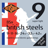 Buy Rotosound British Steels Stainless Steel Electric Guitar Strings 9-42 at Guitar Crazy