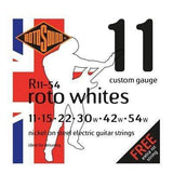Rotosound R11-54 Roto Whites Electric Guitar Strings 11-54