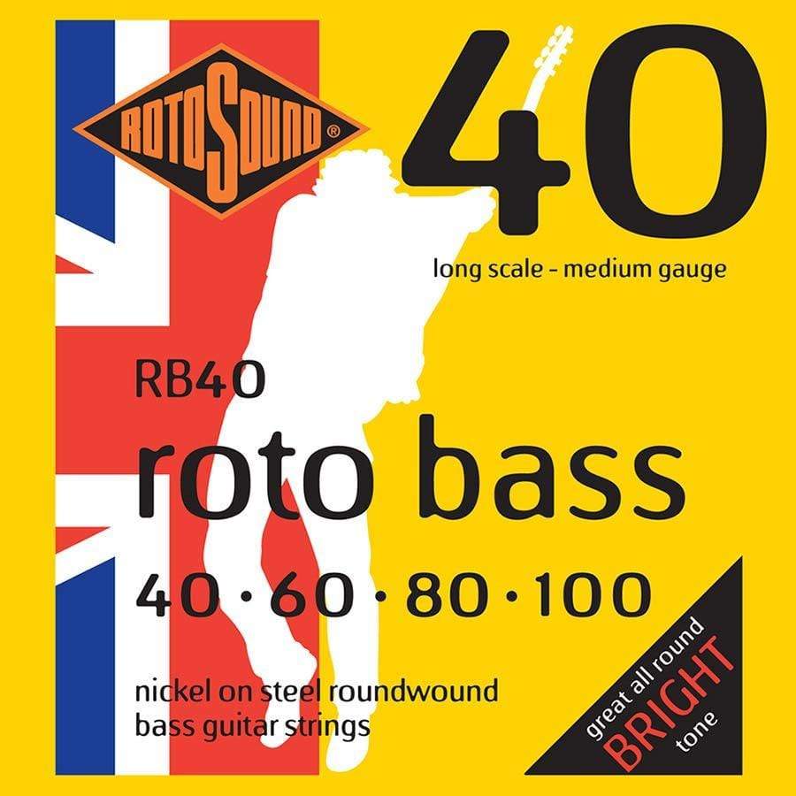 Rotosound RB40 Electric Bass Guitar Strings 40-100