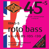 Rotosound RB45-5 5 string Electric Bass Guitar Strings 45 - 130