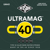 Rotosound Ultra Mag UM40 40 - 100 Gauge Electric Bass Guitar Strings